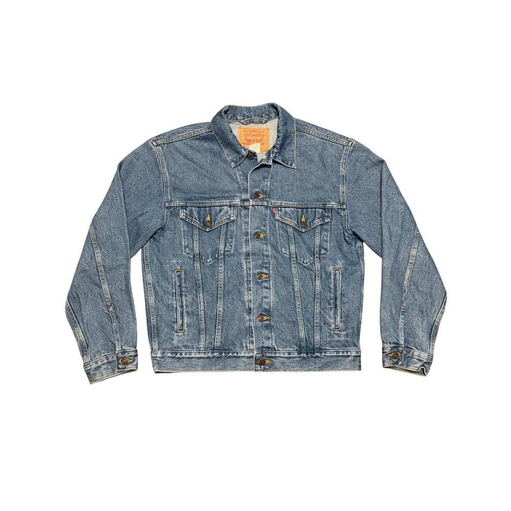 Vintage Y2K Levi's 70508-7112 Relaxed Trucker Denim Jacket Mens M 2003 Blue